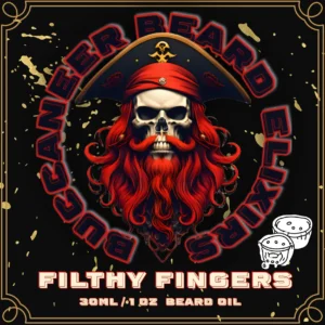 Filthy Fingers butter tart beard oil – handcrafted with essential oils for a rich, sweet vanilla and brown sugar scent. All-natural Canadian beard oil with warm pastry-inspired aroma