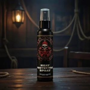 heat protective spray, beard iron spray, beard iron